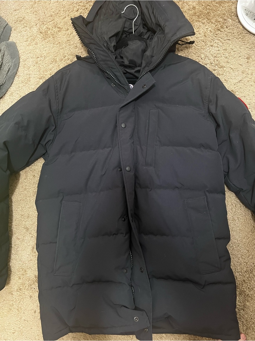 Canada Goose Blue Men's Insulated Down Puffer Parka with Hood Size XL